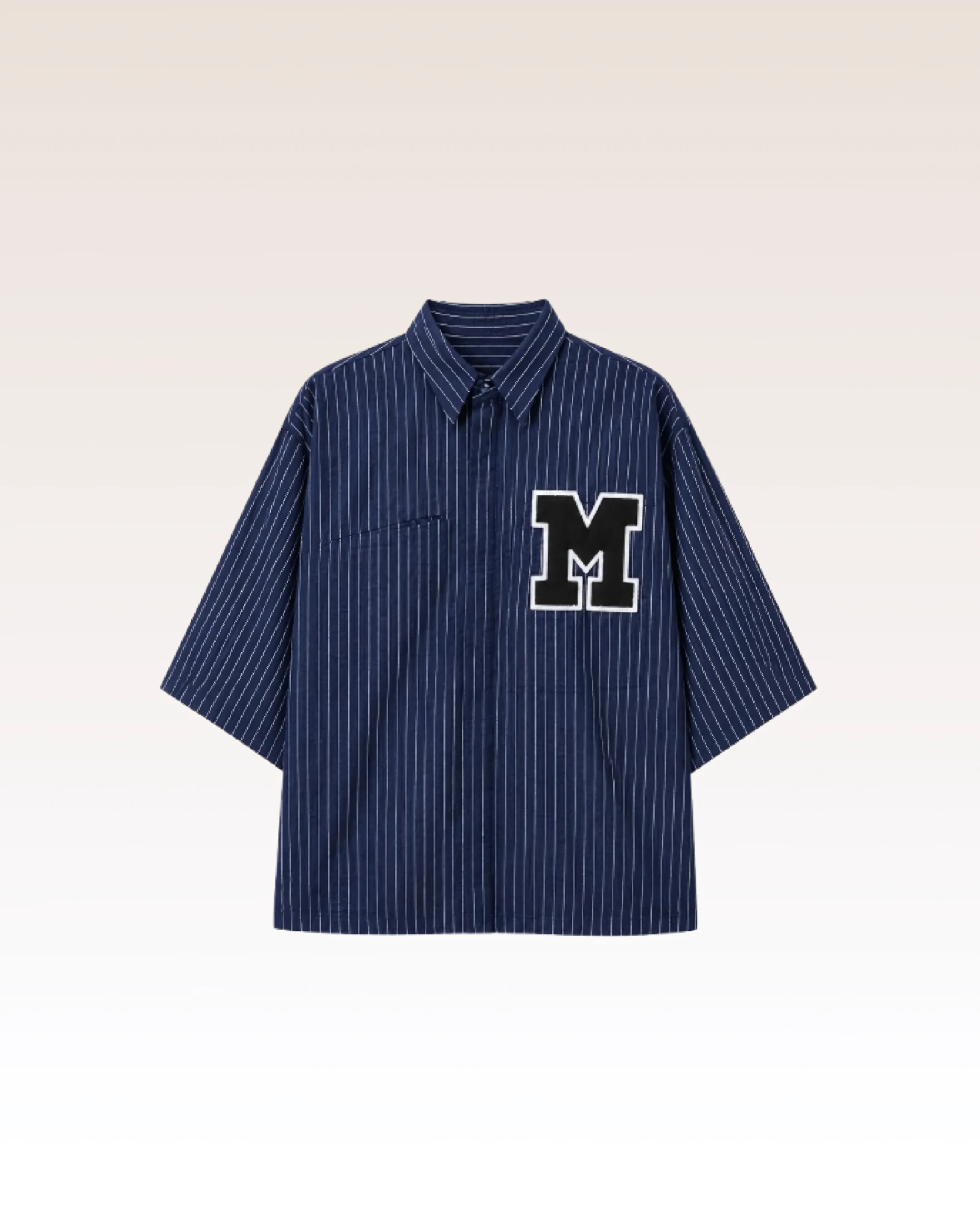 Chemise Varsity Marine — vue 1