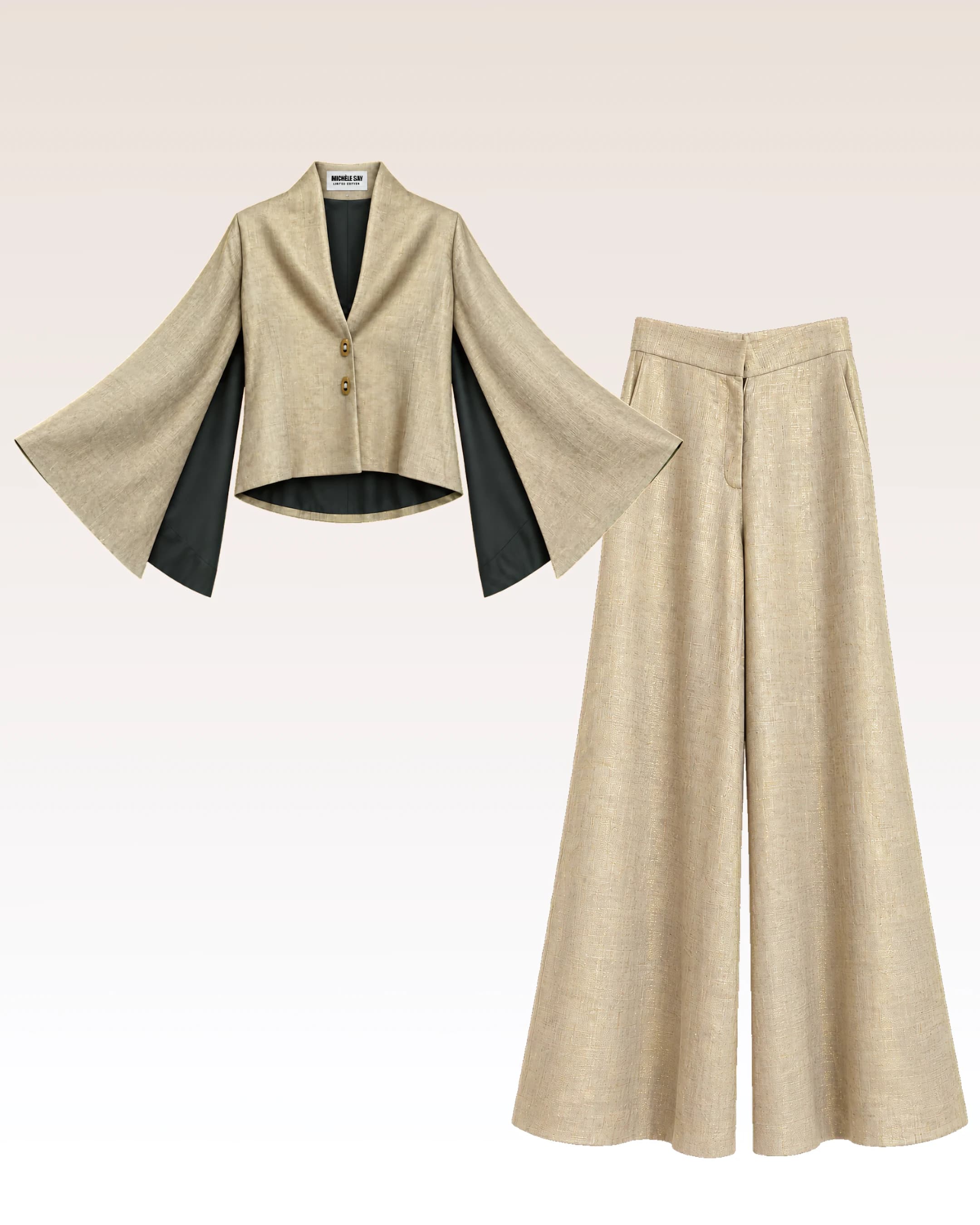 Ensemble Lin Beige — vue 2