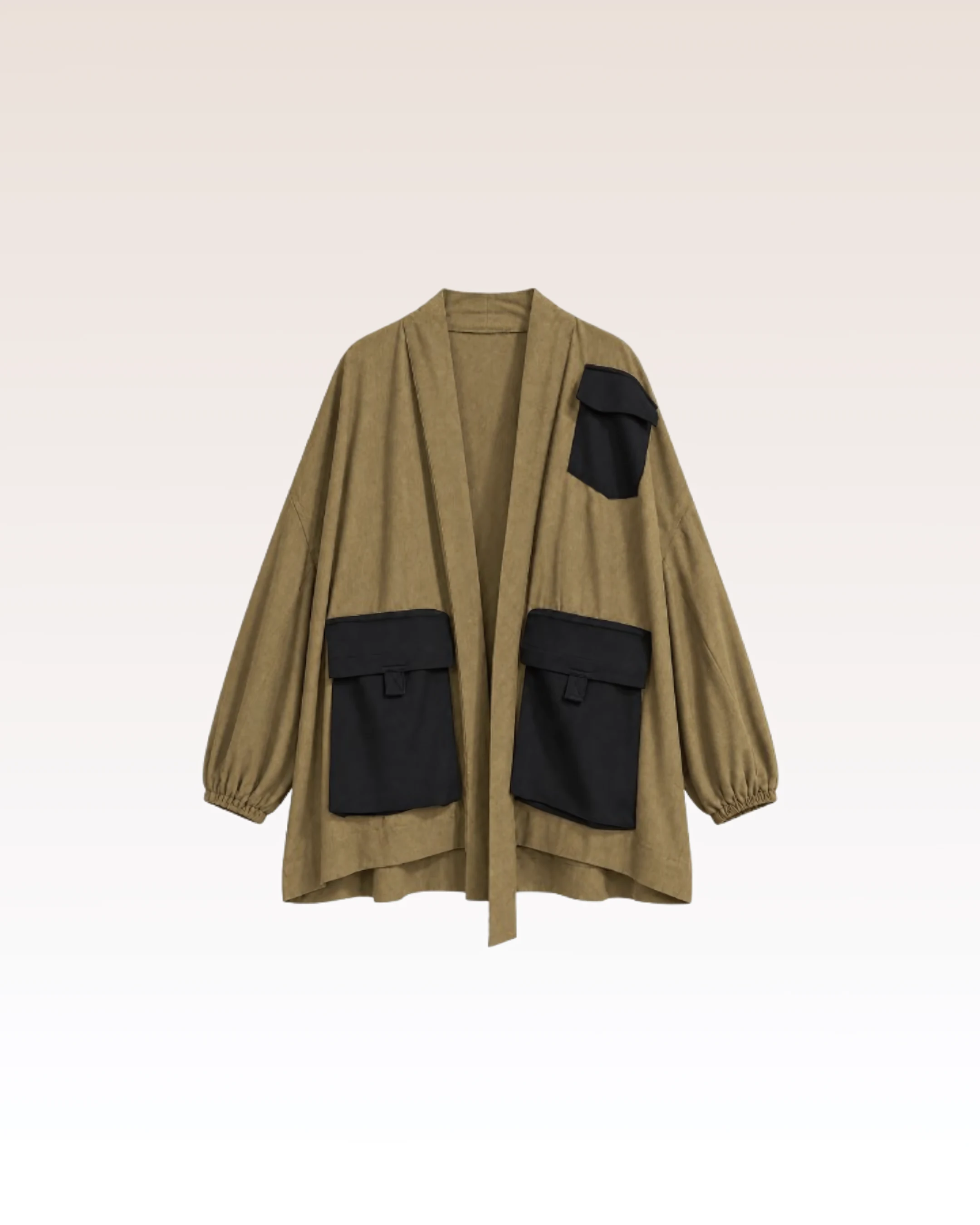 Kimono Kaki Poches — vue 1