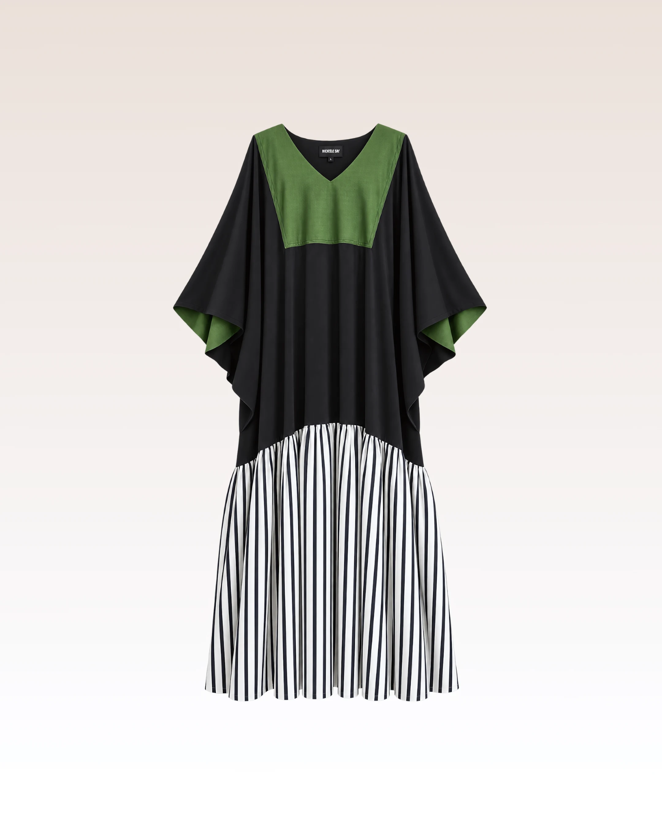 Robe Plissée Verte — vue 1
