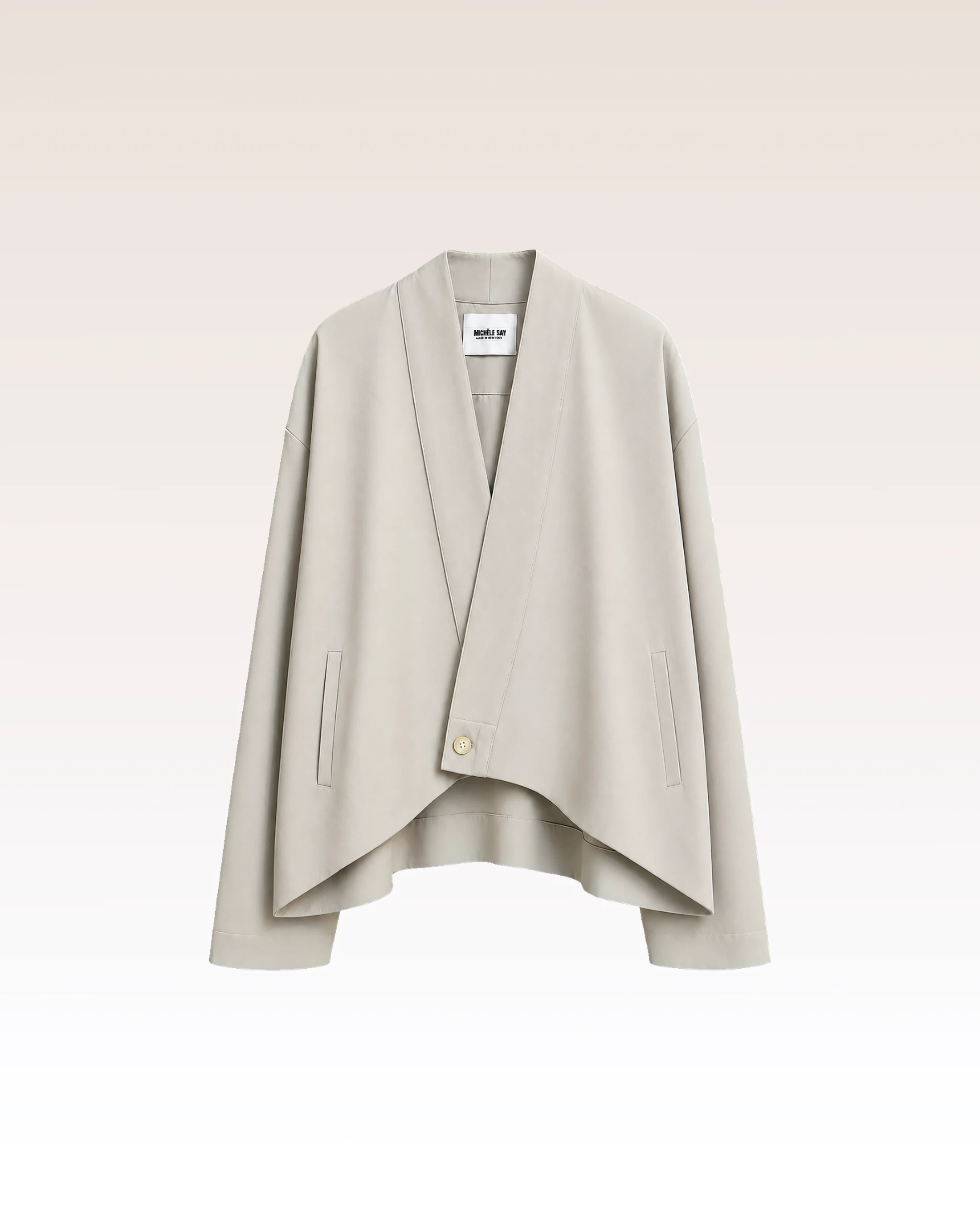 Veste Drapée Greige — vue 1