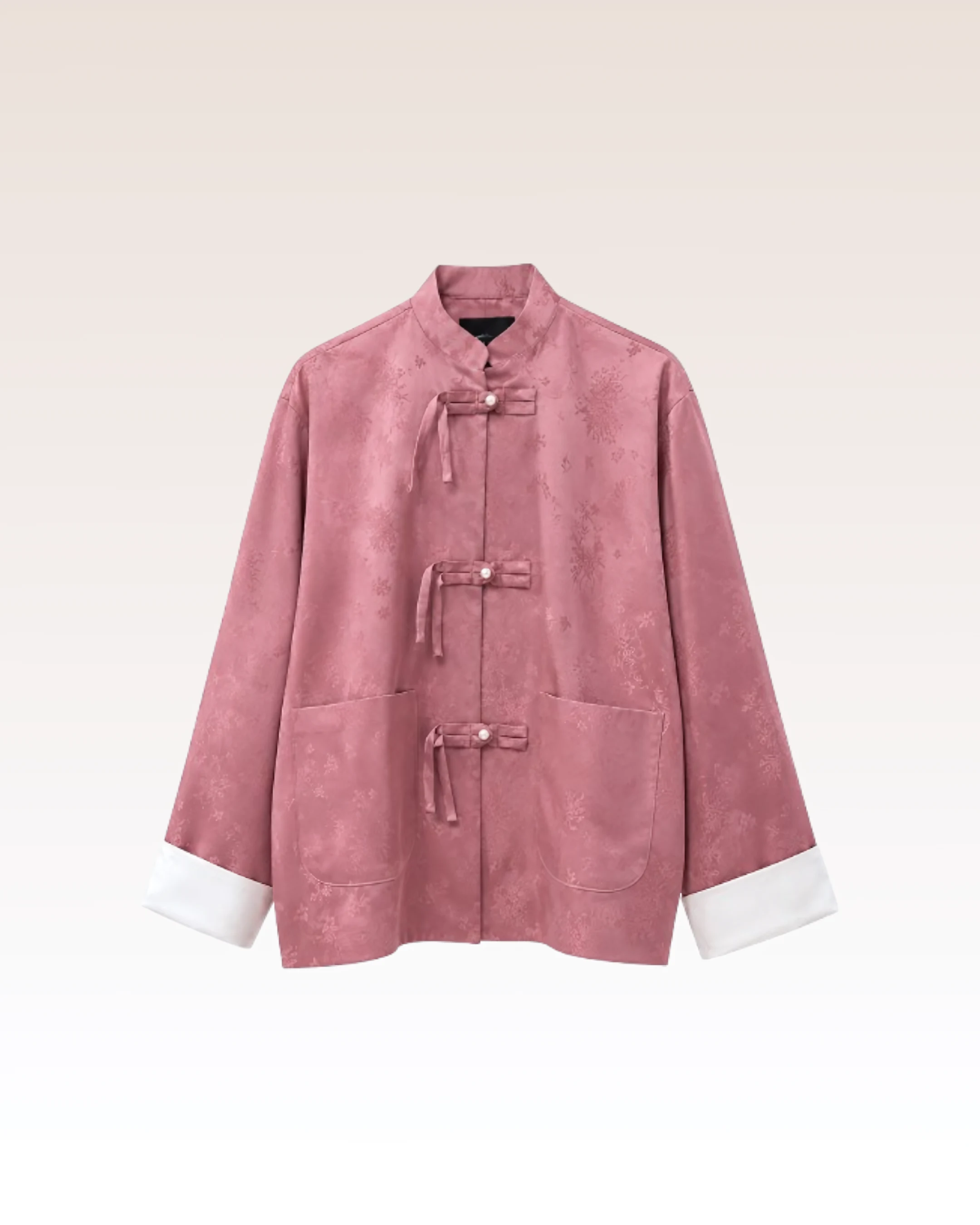 Veste Jacquard Rose — vue 1