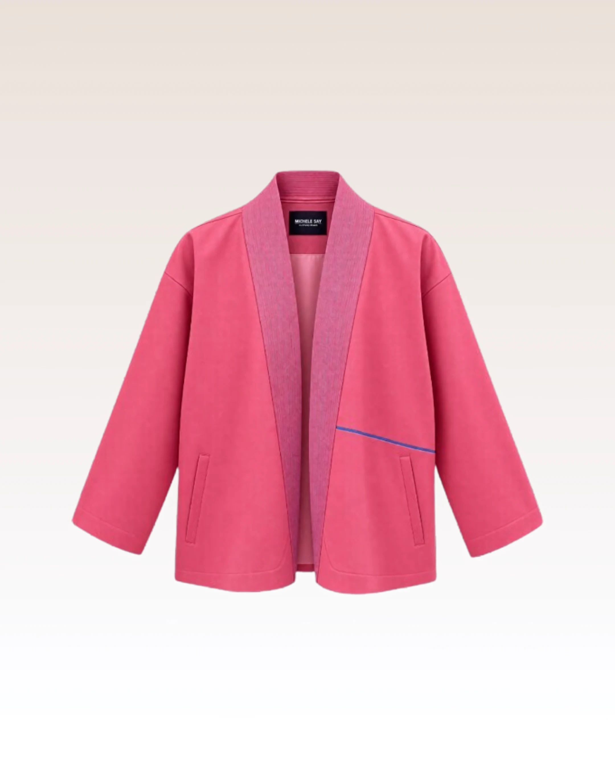 Veste Kimono Rose — vue 1